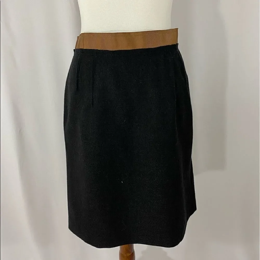 NWT Loft Black Wool Skirt